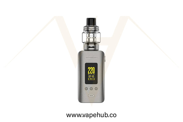 Vaporesso Gen 200 Starter Kit silver available at Vape Hub Pakistan.