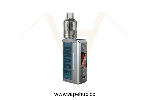 VOOPOO Drag 3 TPP-X Starter Kit Prussian blue available at Vape Hub Pakistan.