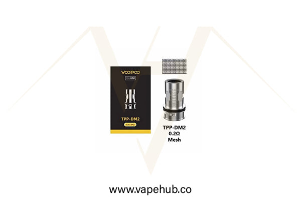 VOOPOO 0.2ohm TPP-DM2 Coils - rated for 40-60W available at Vape Hub Pakistan.