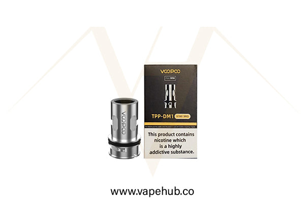 VOOPOO 0.15ohm TPP-DM1 Coils - rated for 60-80W available at Vape Hub Pakistan.