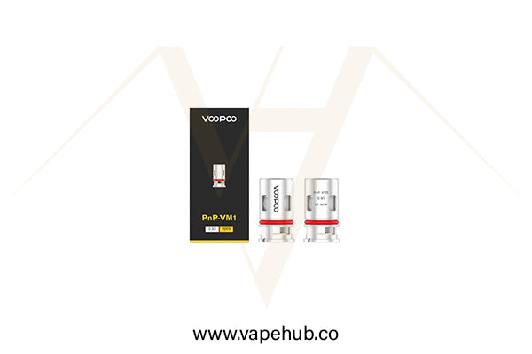 VOOPOO PNP replacement coil VM1 0.3 ohm 32 - 40W available at Vape Hub Pakistan.