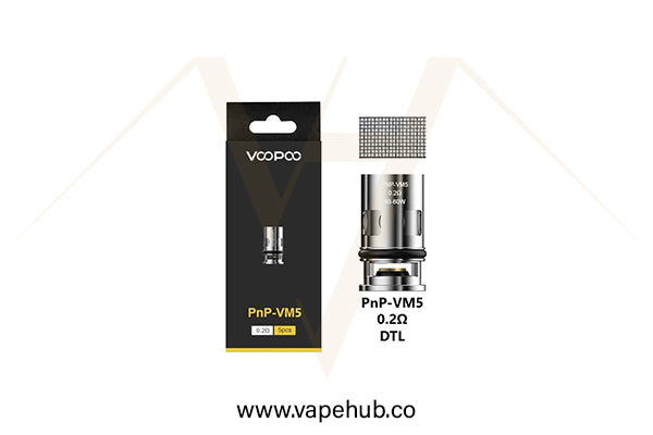 VOOPOO PNP replacement coil VM5 0.2 ohm 40 - 60W available at Vape Hub Pakistan.