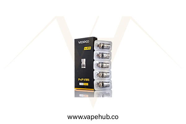 VOOPOO PNP replacement coil VM6 0.15 ohm 60 - 80W available at Vape Hub Pakistan.