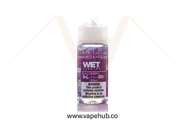 WET Blackberry Iced 100ML available at Vape Hub Pakistan.