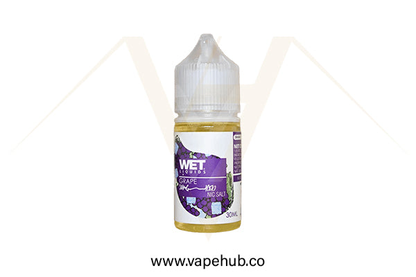 WET Grape Iced 30ML nicotine salt available at Vape Hub Pakistan.