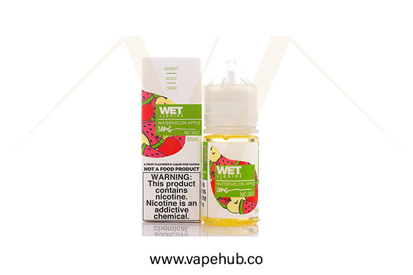 WET Watermelon Apple Iced 30ML nicotine salt available at Vape Hub Pakistan.