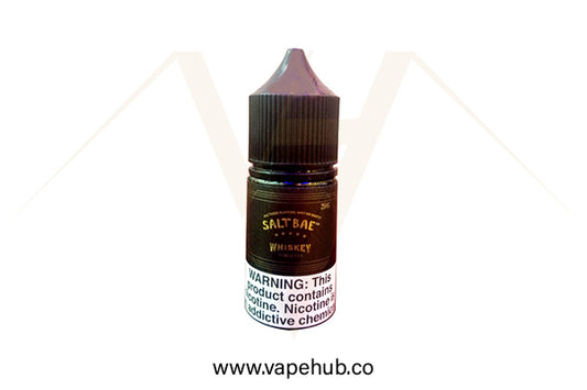 Salt Bae Whiskey Tobacco 30ml nicotine salt available at Vape Hub Pakistan.
