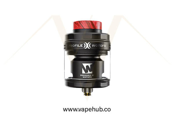 WOTOFO Profile X RTA black available at Vape Hub Pakistan.