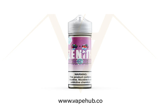Zenith Gemini Ice 120ML available at Vape Hub Pakistan.