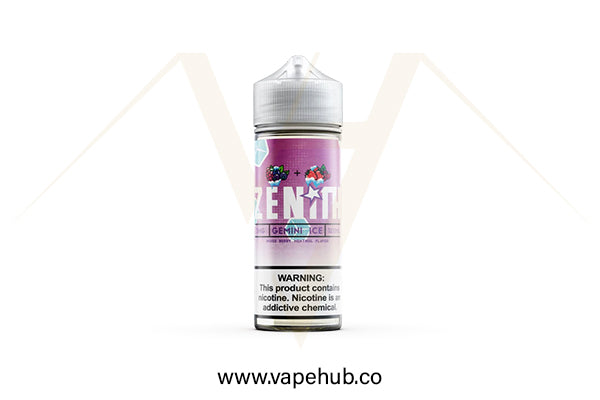 Zenith Gemini Ice 120ML available at Vape Hub Pakistan.