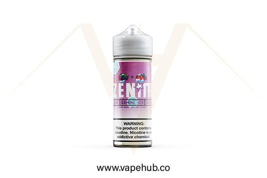 Zenith Gemini Ice 60ML available at Vape Hub Pakistan.