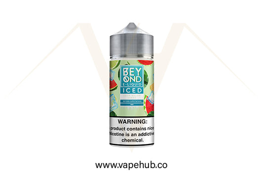 BEYOND by IVG Sour Melon Surge Iced 100ML freebase available at Vape Hub Pakistan.