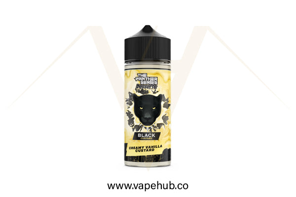 Dr. Vapes Panther Series Desserts BLACK Custard ( Creamy Vanilla Custard ) 120ml available at Vape Hub Pakistan.