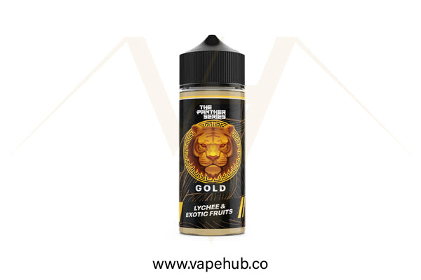 Dr. Vapes Panther Series Gold ( Lychee and Exotic Fruits ) 120ml available at Vape Hub Pakistan.