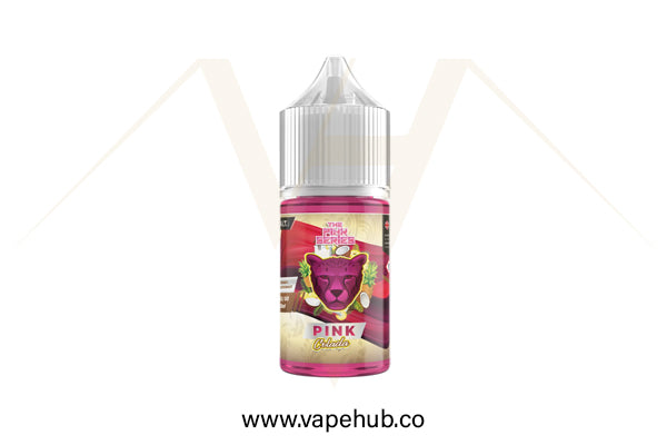 Dr. Vapes Panther Series Pink Colada ( Blackcurrant Pineapple Coconut ) 30ml nicotine salt available at Vape Hub Pakistan.