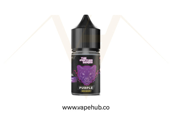 Dr. Vapes Panther Series Purple Panther ( Red, Dark & Green Grape ) 30ml nicotine salt available at Vape Hub Pakistan.