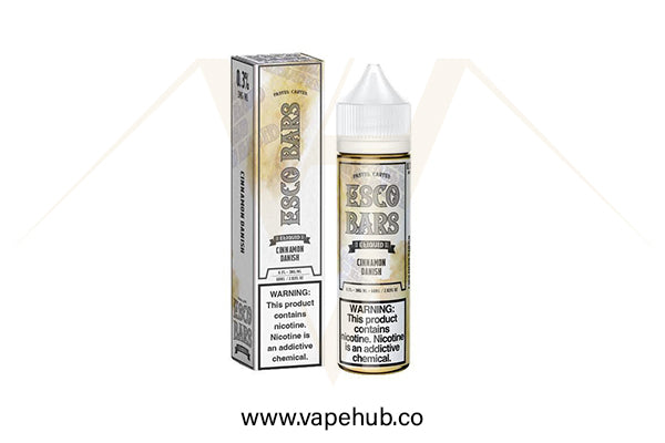 Esco Bar E-juice Cinnamon Danish 60ML available at Vape Hub Pakistan.