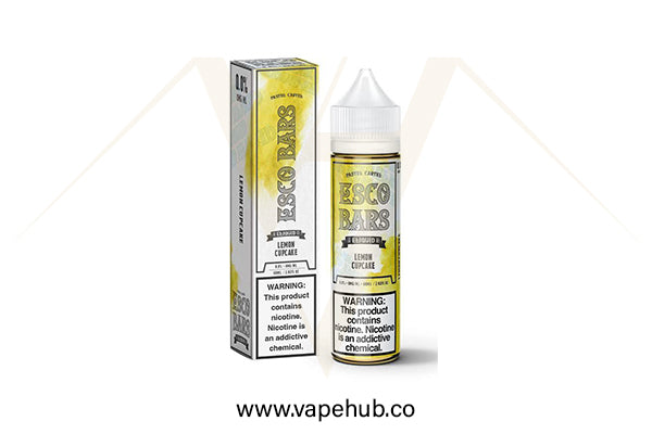 Esco Bar E-juice Lemon Cupcake 60ML available at Vape Hub Pakistan.