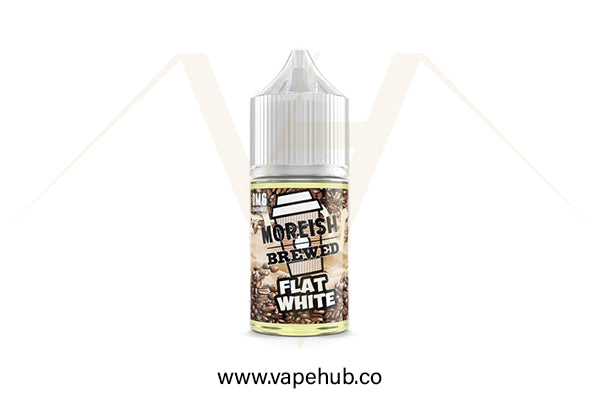 Moreish Puff Brewed Flat White 30ML nicotine salt available at Vape Hub Pakistan.