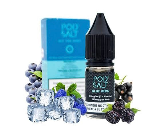 Pod Salt Blue Berg 30ML nicotine salt available at Vape Hub Pakistan.