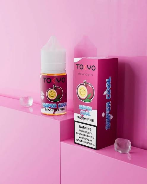 TOKYO SUPER COOL SERIES Passion Fruit 30ml nicotine salt available at Vape Hub Pakistan.