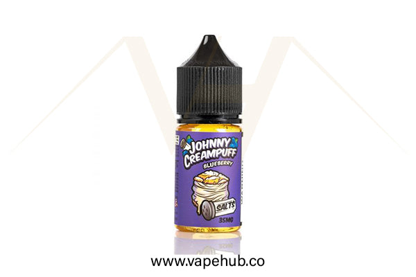 JOHNNY CREAMPUFF Blueberry 30ml nicotine salt available at Vape Hub Pakistan.