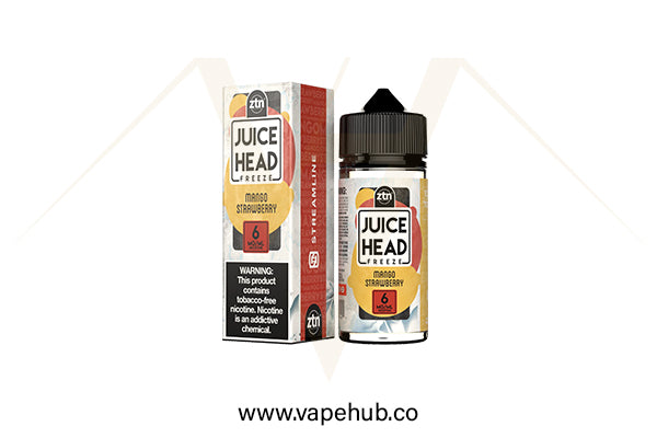 Juice Head Mango Strawberry Extra Freeze 100ml available at Vape Hub Pakistan.