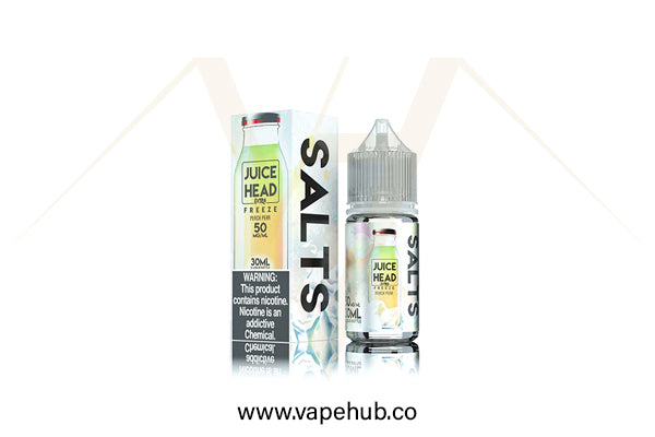 Juice Head Peach Pear Extra Freeze 30ml nicotine salt available at Vape Hub Pakistan.