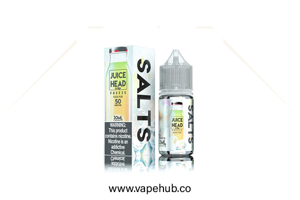 Juice Head Guava Peach Extra Freeze 30ml nicotine salt available at Vape Hub Pakistan.