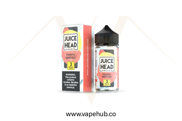 Juice Head Pineapple Grapefruit Extra Freeze 100ml available at Vape Hub Pakistan.