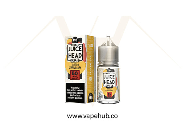 Juice Head Mango Strawberry Extra Freeze 30ml nicotine salt available at Vape Hub Pakistan.