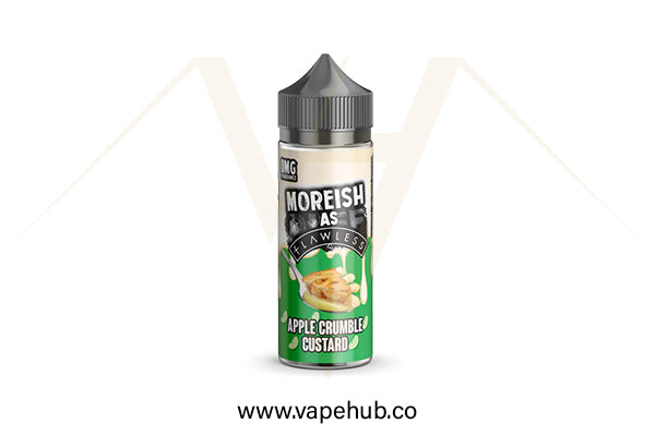 Moreish Puff Custards Apple Crumble Custards 120ML available at Vape Hub Pakistan.