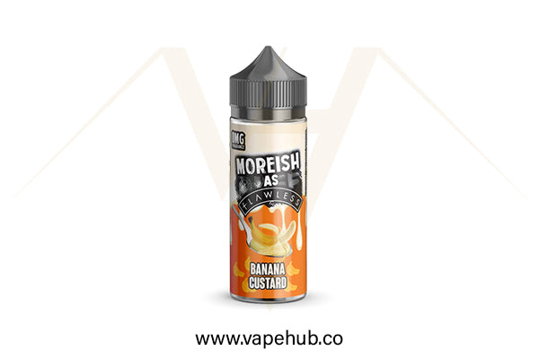 Moreish Puff Custards Banana 120ML available at Vape Hub Pakistan.