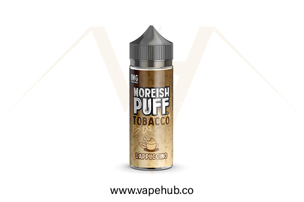 Moreish Puff Tobacco Cappuccino 120ML available at Vape Hub Pakistan.