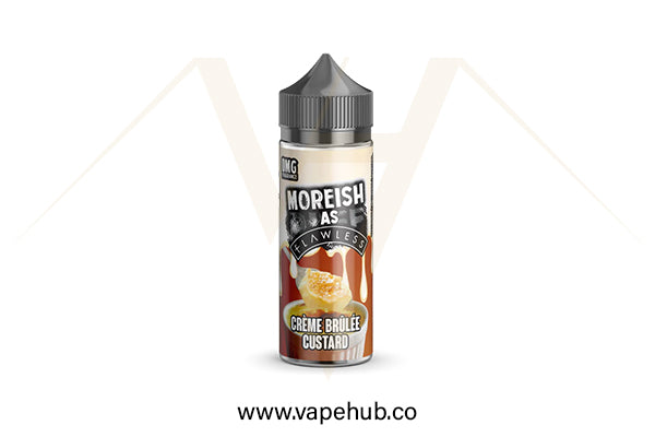 Moreish Puff Custards Creme Brulee Custard 120ML available at Vape Hub Pakistan.