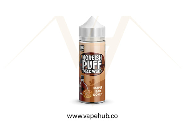 Moreish Puff Brewed Maple Bar Donut 120ML available at Vape Hub Pakistan.