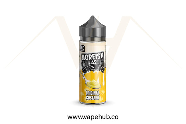 Moreish Puff Custards Original Custard 120ML available at Vape Hub Pakistan.