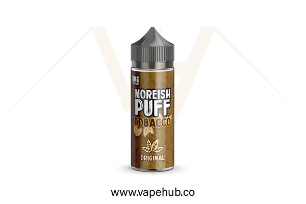 Moreish Puff Tobacco Original 120ML available at Vape Hub Pakistan.