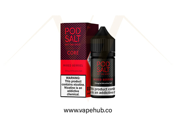 Pod Salt Mixed Berries 30ML nicotine salt available at Vape Hub Pakistan.