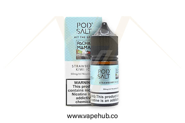 Pod Salt Strawberry Kiwi Ice 30ML nicotine salt available at Vape Hub Pakistan.