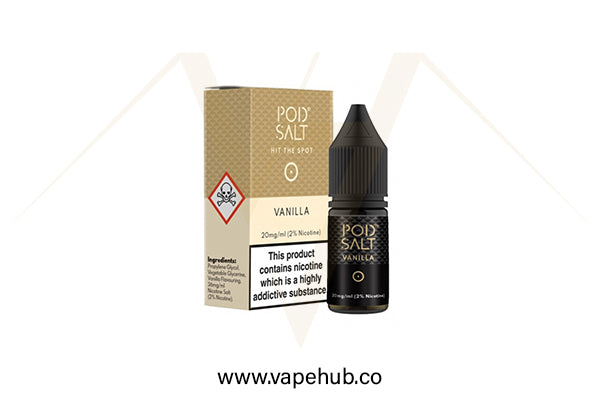 Pod Salt Vanilla 30ML nicotine salt available at Vape Hub Pakistan.