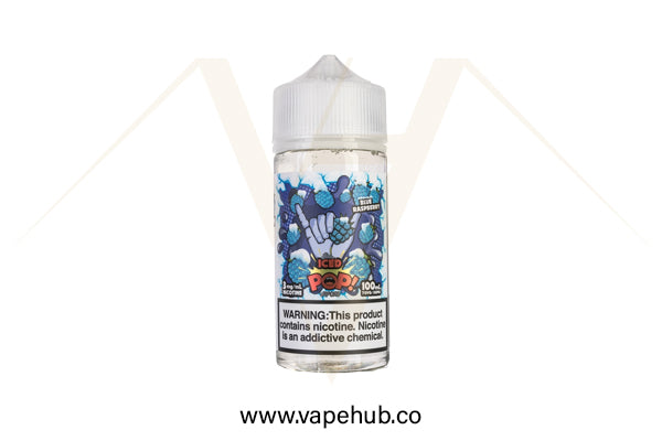 POP Vapors Blue Raspberry Ice 100ml available at Vape Hub Pakistan.