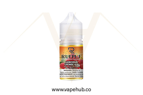 Rufpuf Luscious Lychee Ice nicotine salt 30ML available at Vape Hub Pakistan.