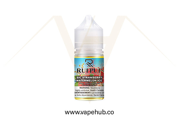 Rufpuf Sic Strawberry Watermelon Ice nicotine salt 30ML available at Vape Hub Pakistan.