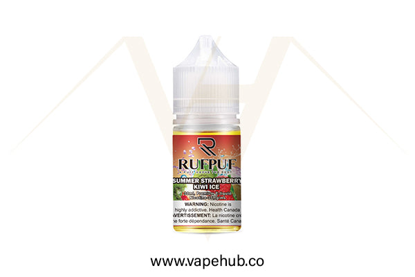 Rufpuf Summer Strawberry Kiwi Ice nicotine salt 30ML available at Vape Hub Pakistan.