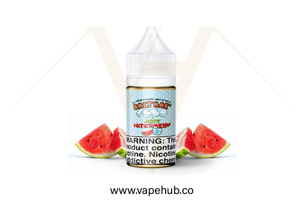 Salt Bae Juicy Watermelon Iced 30ml nicotine salt available at Vape Hub Pakistan.