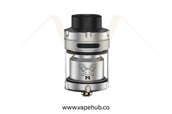 Hell Vape Dead Rabbit M RTA silver available at Vape Hub Pakistan.