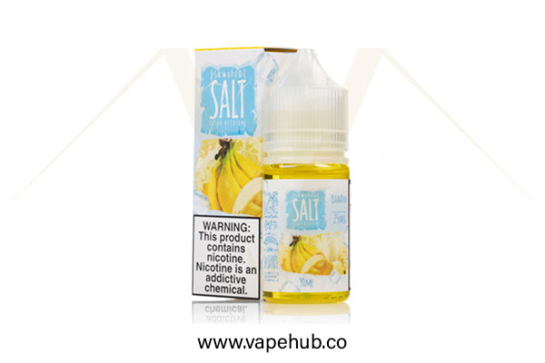 SKWEZED Banana Iced 30ML nicotine salt available at Vape Hub Pakistan.