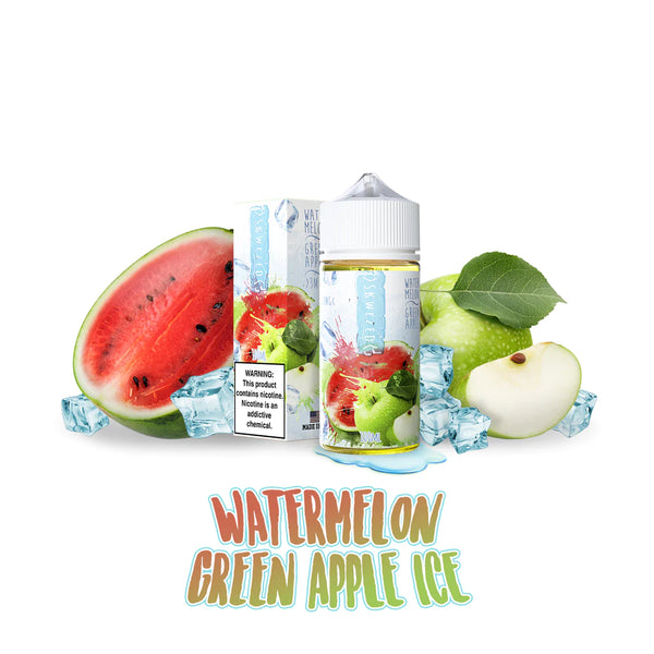 SKWEZED Watermelon Green Apple Ice 100ML available at Vape Hub Pakistan.