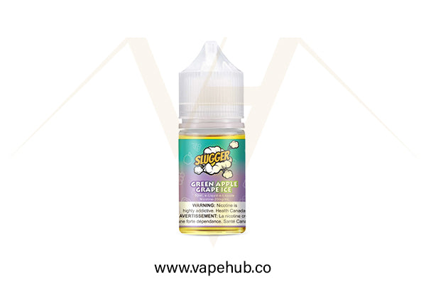 SLUGGER Green Apple Grape Ice 30ml nicotine salt available at Vape Hub Pakistan.